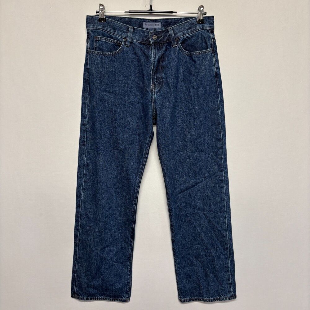 JW Anderson X Uniqlo Women Straight Leg Jeans Size 28 (71cm) Blue Denim D130 -20